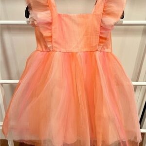Heritage Peach and Pink Kids Formal Dress